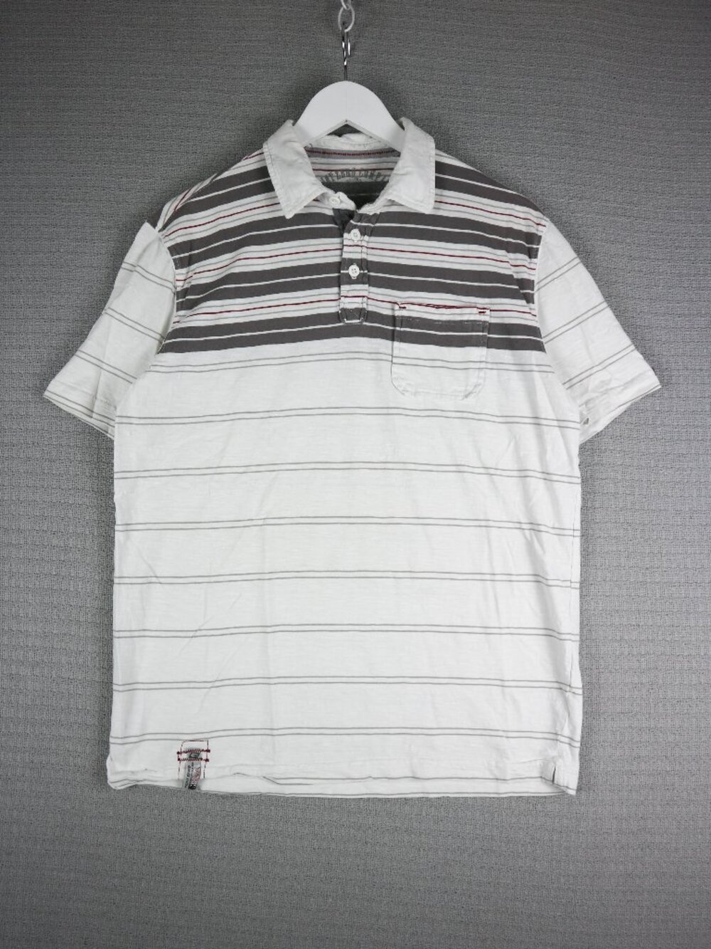 Point Zero Company Y2K Style Streetwear Polo Button Up Cotton Shirt Large